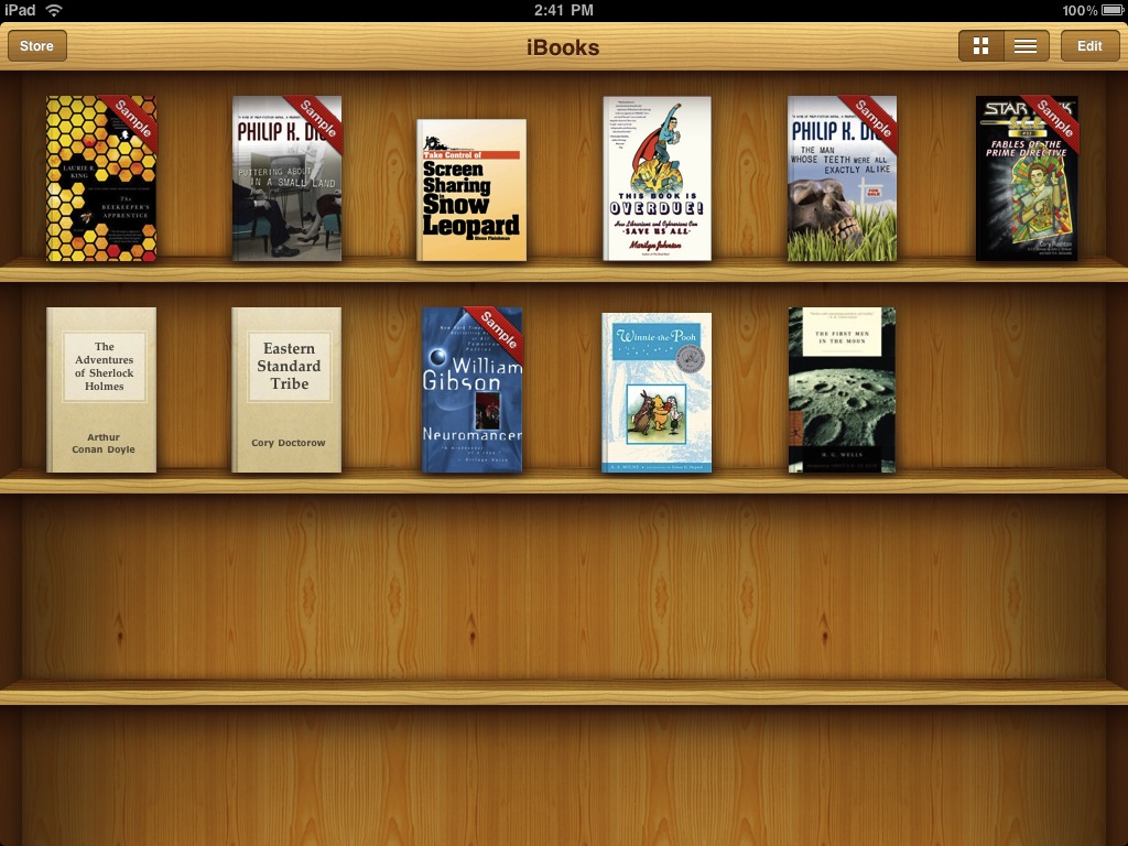 what's the layout for kindle books