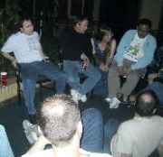 Keith Explains! (Keith's in the white t-shirt at the left)